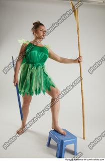 KATERINA STANDING POSE WITH SPEAR AND SWORD